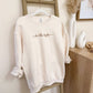 Be The Light Embroidered Sweatshirt - Purpose + Passion Boutique