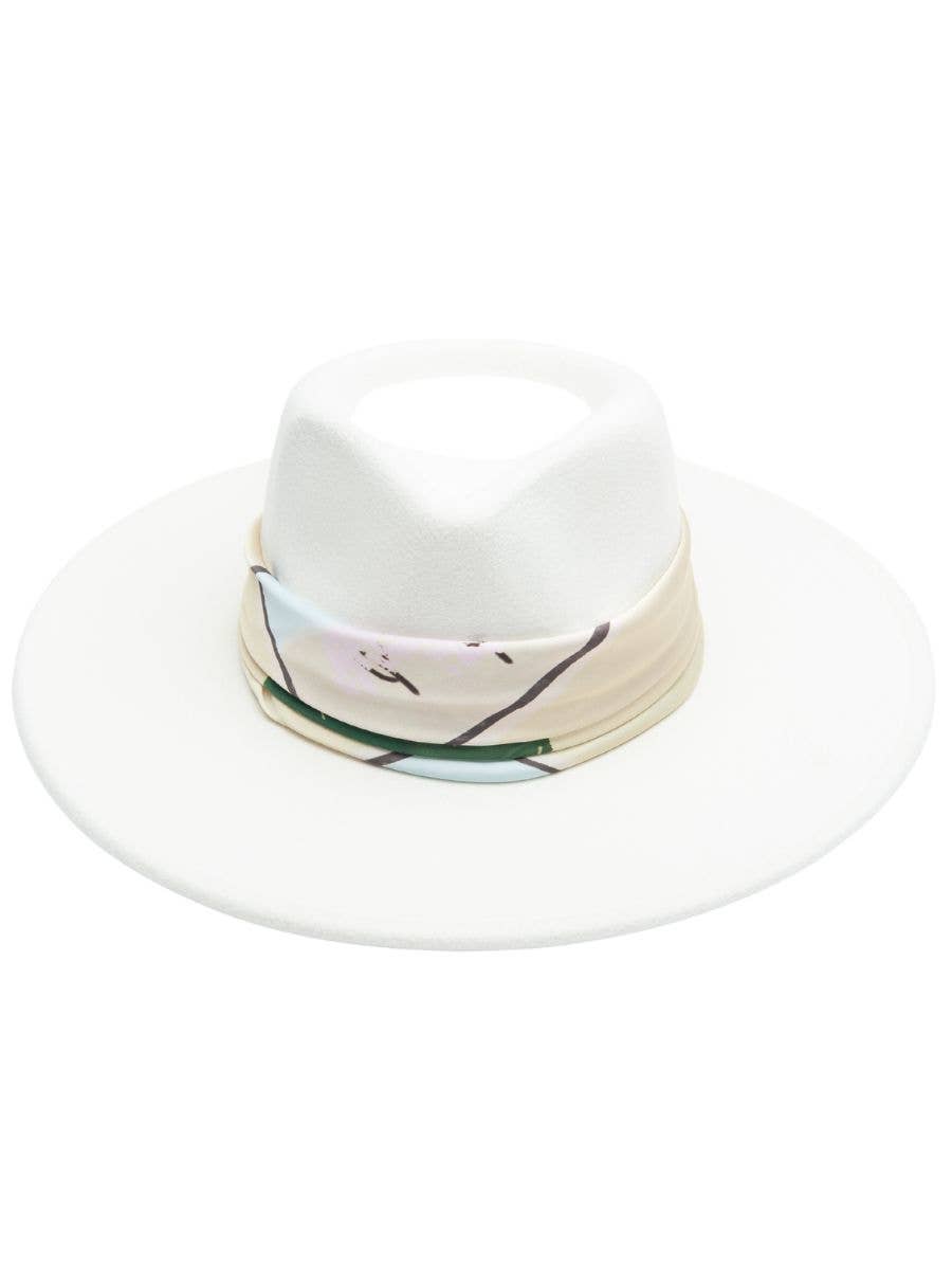 Alfresco Rancher Hat with Scarf Trim