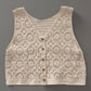 Beige Boho V - Neck Crochet Vest - Purpose + Passion Boutique