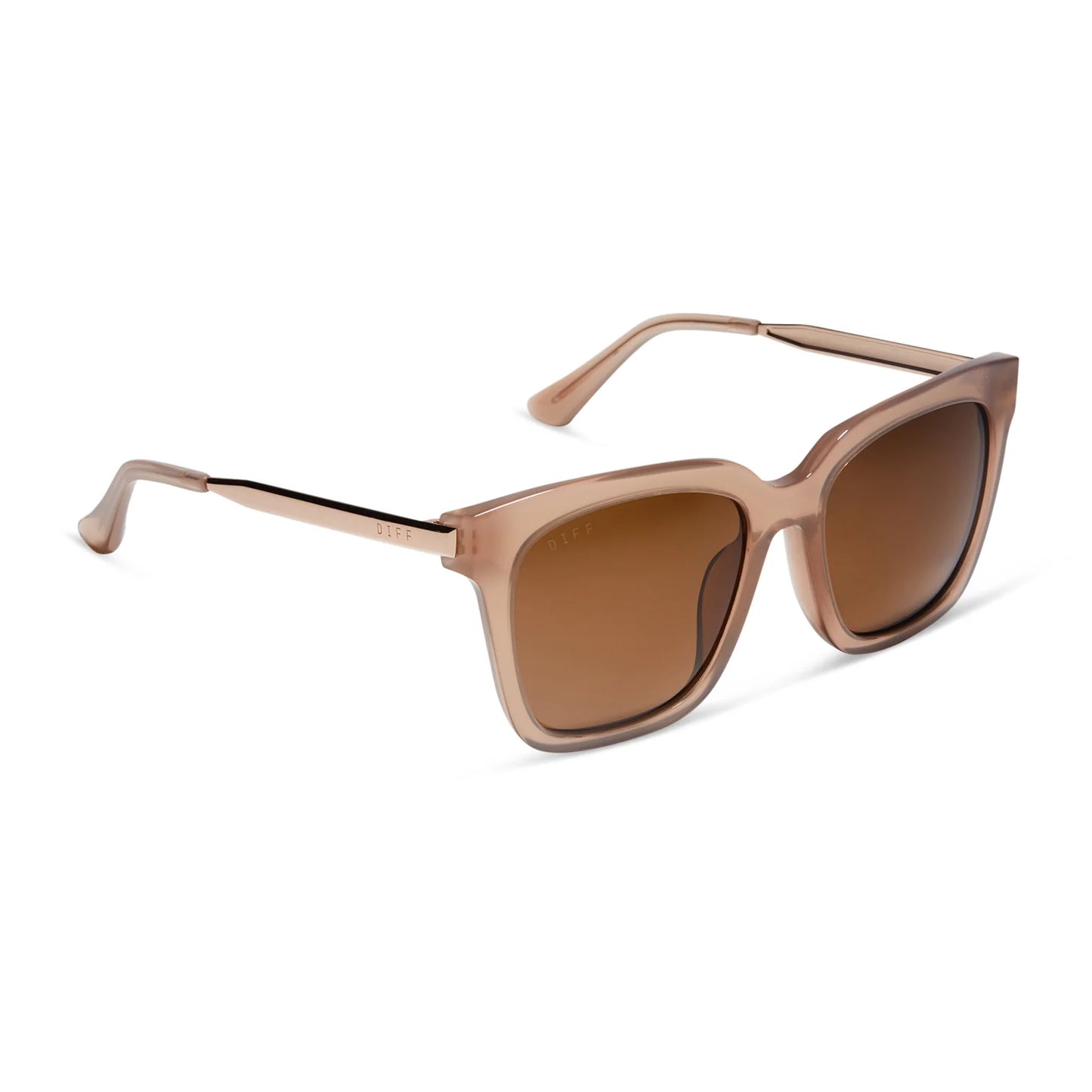 Bella Warm Taupe + Brown Polarized Sunglasses