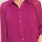 Berry Jewel Button Top - Purpose + Passion Boutique