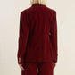 Berry Velvet Single Button Blazer - Purpose + Passion Boutique