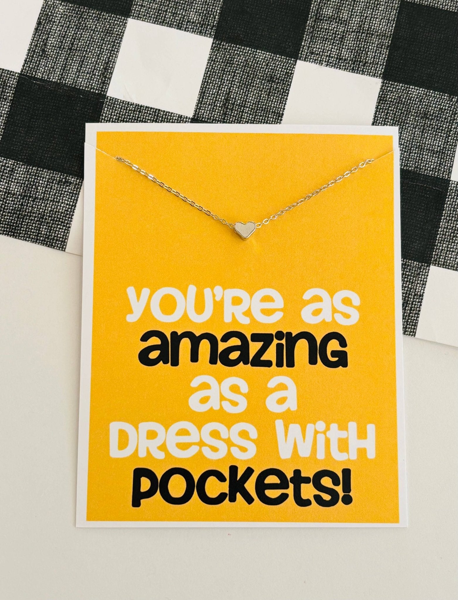 Best Friend Necklace Heart Necklace & Card - Silver - Purpose + Passion Boutique