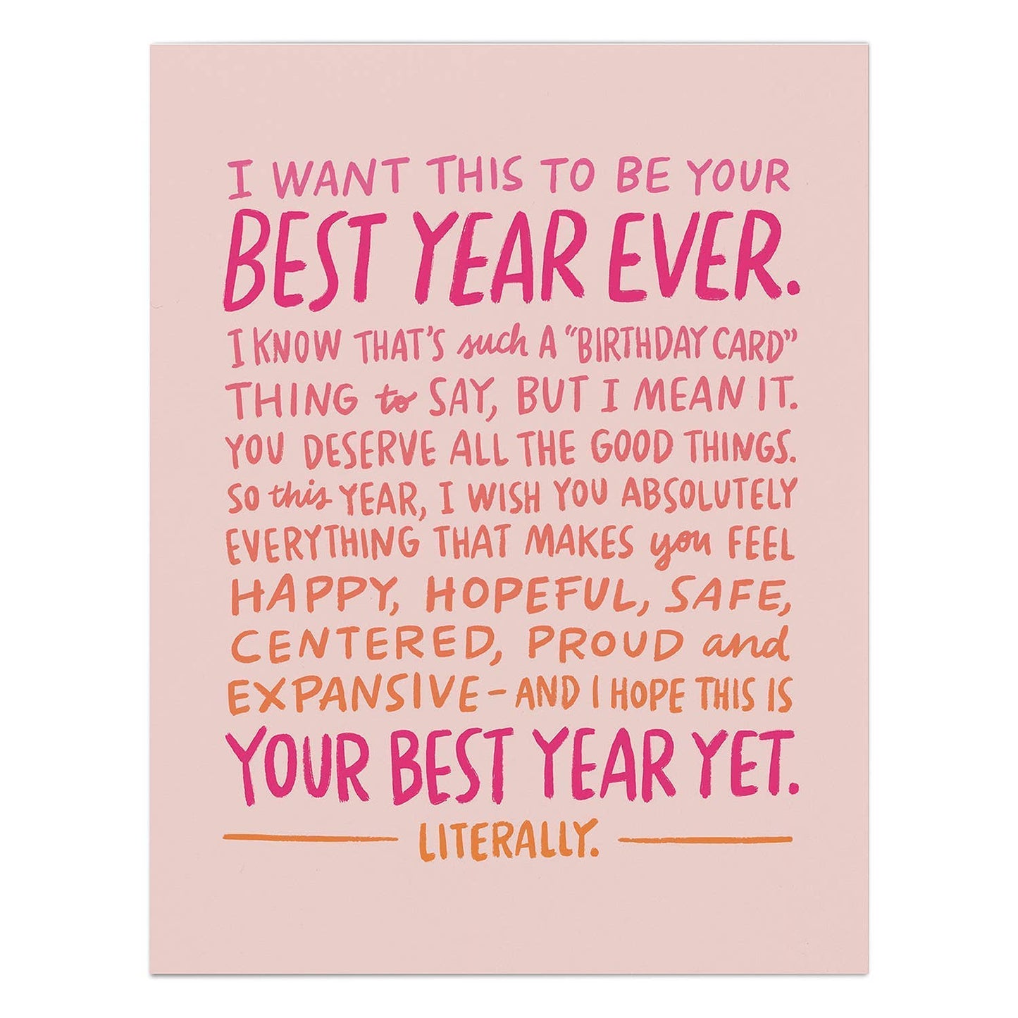 Best Year Ever Birthday Card - Purpose + Passion Boutique