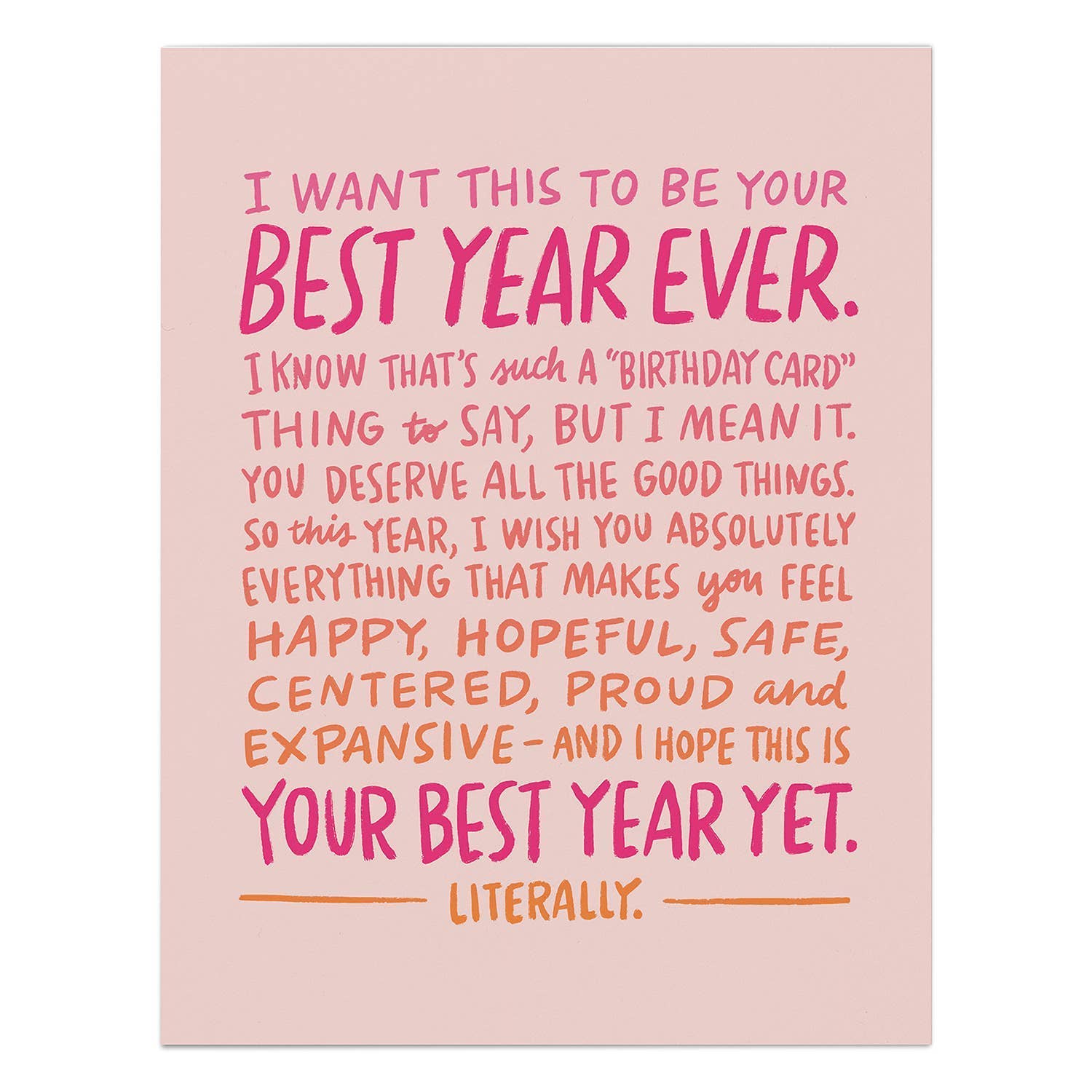 Best Year Ever Birthday Card - Purpose + Passion Boutique