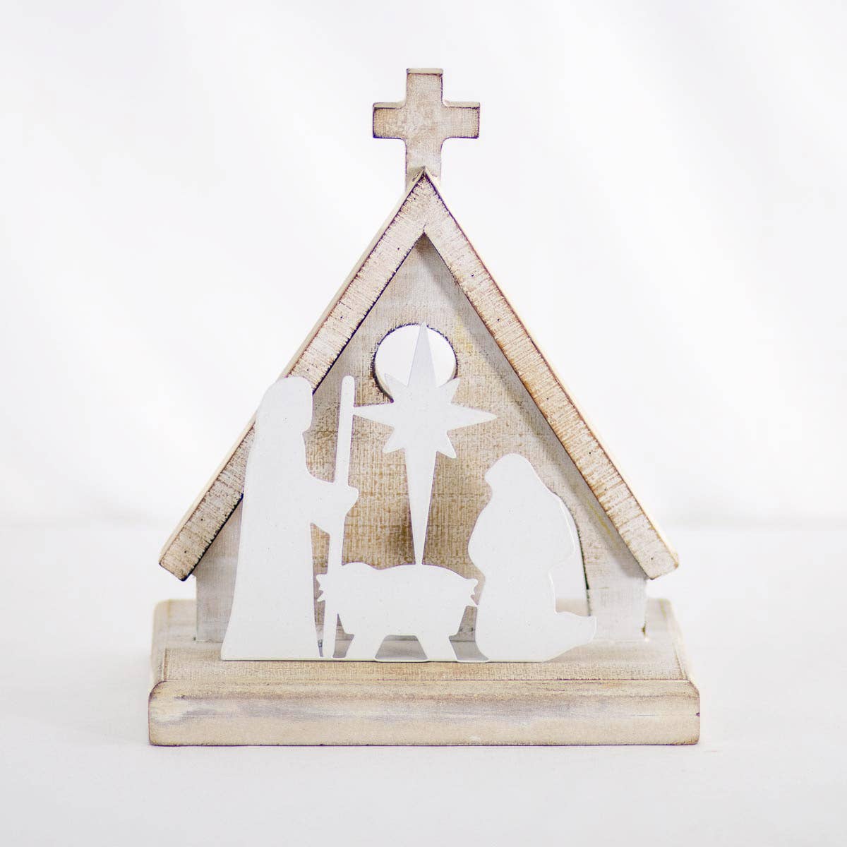 Bethlehem Nativity Antique White Sign - Purpose + Passion Boutique