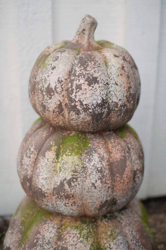 Three Pumpkin Concrete Stack