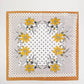 Floral Polka Dot Square Scarf