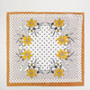 Floral Polka Dot Square Scarf