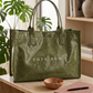 Green Large Vinyl Tote Bag