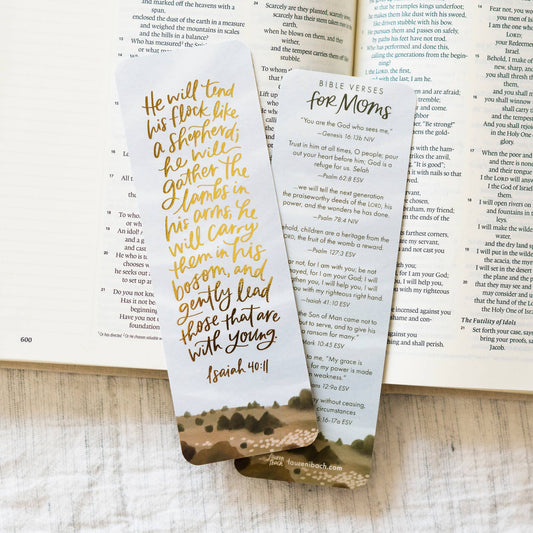 Bible Verses for Moms Bookmark - Purpose + Passion Boutique