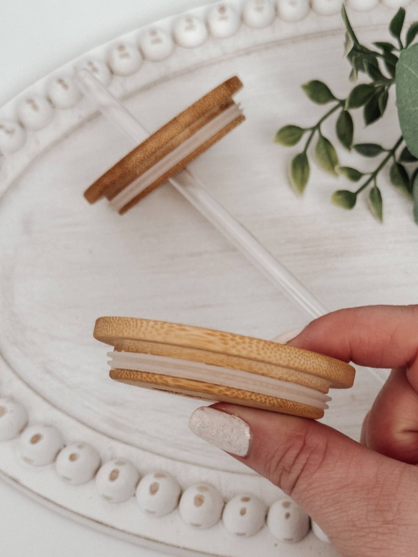 Black Bows 16oz Glass Cup with Bamboo Lid - Purpose + Passion Boutique