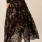 Black Floral Handkerchief - Hem Lace Maxi Skirt - Purpose + Passion Boutique