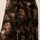 Black Floral Handkerchief - Hem Lace Maxi Skirt - Purpose + Passion Boutique