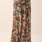 Black Floral Knit Inverted Seam Maxi Skirt - Purpose + Passion Boutique