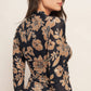 Black Flower Power Mesh Top - Purpose + Passion Boutique
