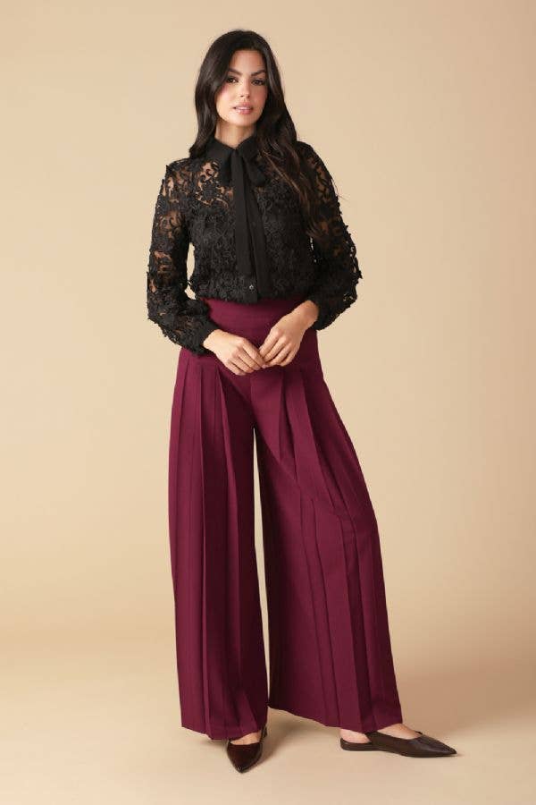 Black Lace Collar Top - Purpose + Passion Boutique