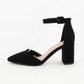 Black Nubuck Pointed Toe Heel - Purpose + Passion Boutique