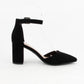 Black Nubuck Pointed Toe Heel - Purpose + Passion Boutique