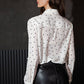 Black Polka Dot White Shirt - Purpose + Passion Boutique