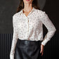 Black Polka Dot White Shirt - Purpose + Passion Boutique