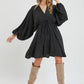 Black Satin Midi Dress - Purpose + Passion Boutique