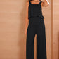 Black Straight Leg Jumpsuit - Purpose + Passion Boutique