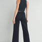 Black Trouser Wide Leg Stretch Jeans - Purpose + Passion Boutique