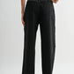 Black Wash High - Waisted Wide - Leg Denim Stud Pants - Purpose + Passion Boutique