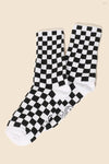 Black White Checkered Socks - Purpose + Passion Boutique