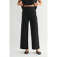 Black Wide Leg Ponte Kint Pants - Purpose + Passion Boutique