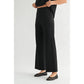 Black Wide Leg Ponte Kint Pants - Purpose + Passion Boutique