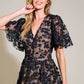 Black Woven Lace Midi Dress - Purpose + Passion Boutique