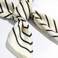 Black/White Satin Rose Print Soft Scarf - Purpose + Passion Boutique