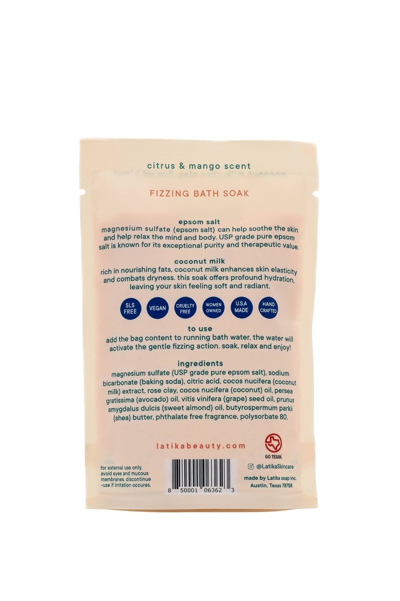 Bless Texas – Fizzing Epsom Bath Soak - Purpose + Passion Boutique