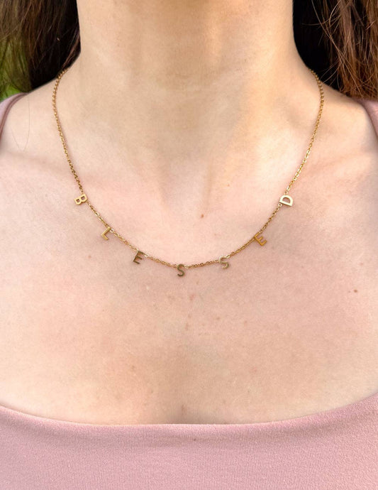 Blessed Dainty Necklace - Purpose + Passion Boutique