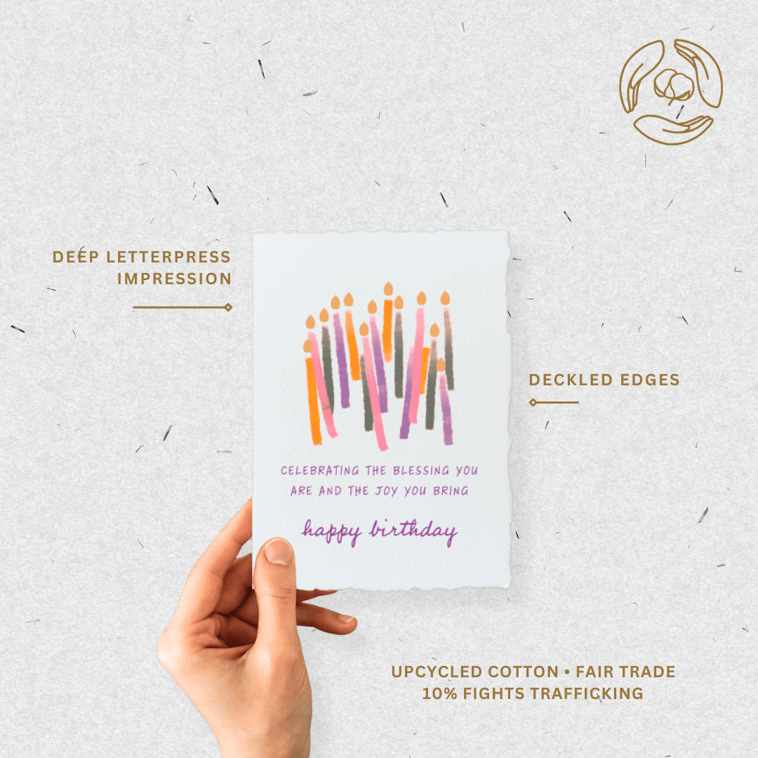 Blessing + Joy Happy Birthday Greeting Card - Purpose + Passion Boutique
