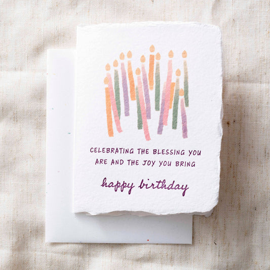 Blessing + Joy Happy Birthday Greeting Card - Purpose + Passion Boutique