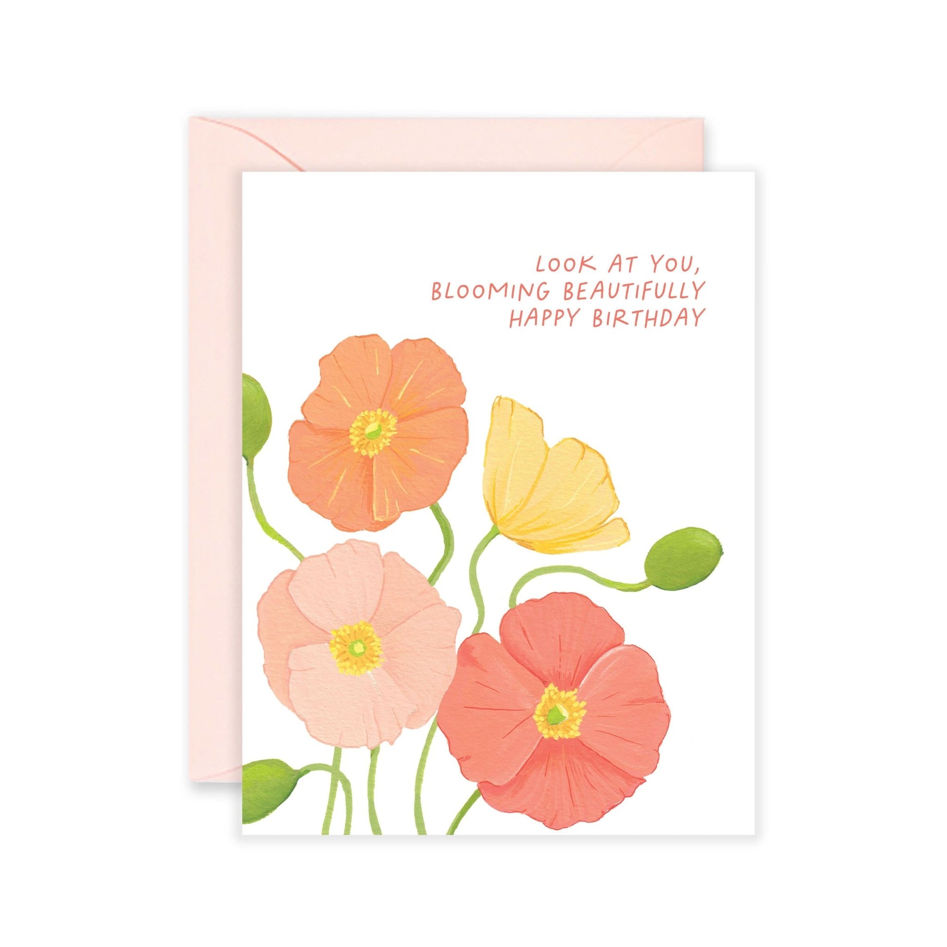 Blooming Beautifully Birthday Flower Greeting Card - Purpose + Passion Boutique