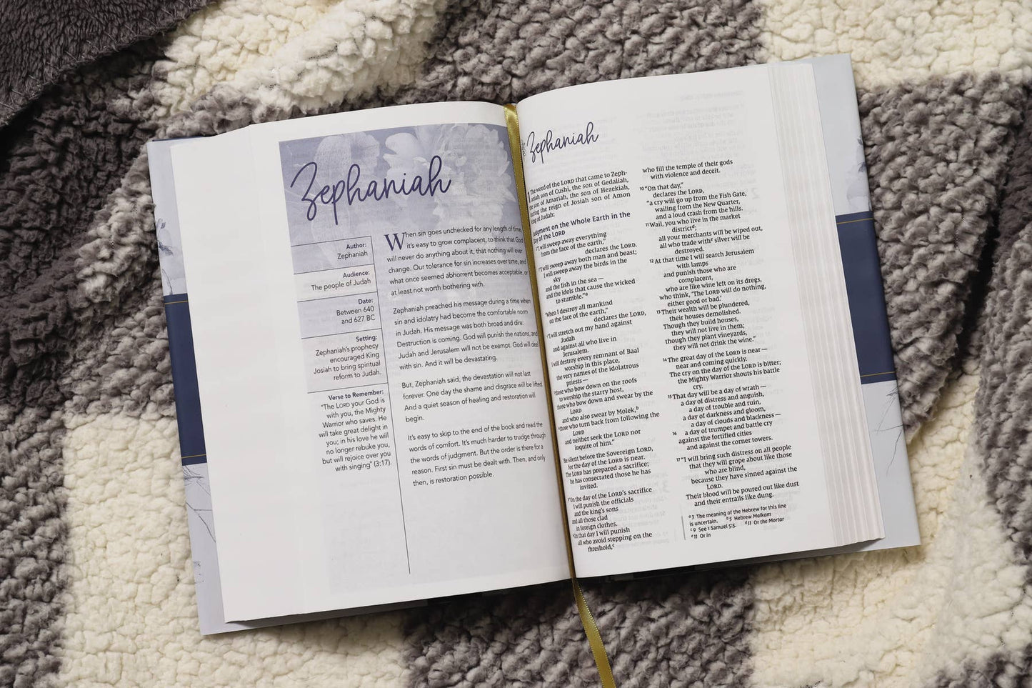 Blue Floral Women's Devotional NIV Bible - Purpose + Passion Boutique