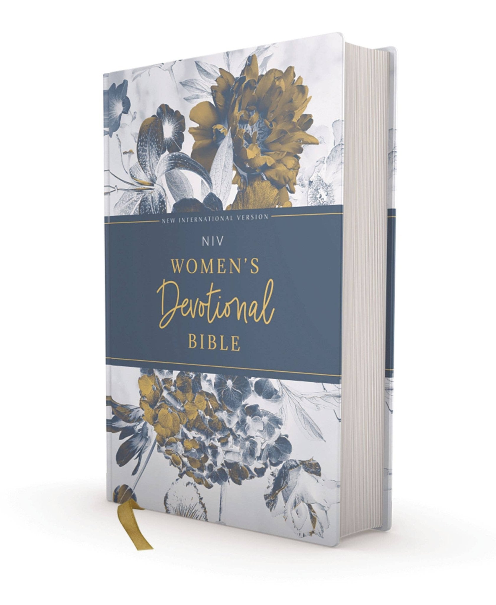 Blue Floral Women's Devotional NIV Bible - Purpose + Passion Boutique