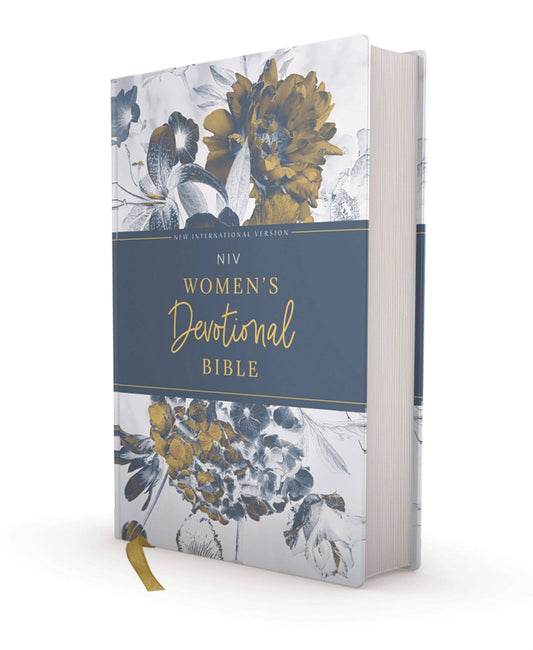 Blue Floral Women's Devotional NIV Bible - Purpose + Passion Boutique