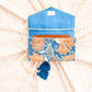 Blue + Orange Embroidered Velvet Jewelry Organizer - Purpose + Passion Boutique