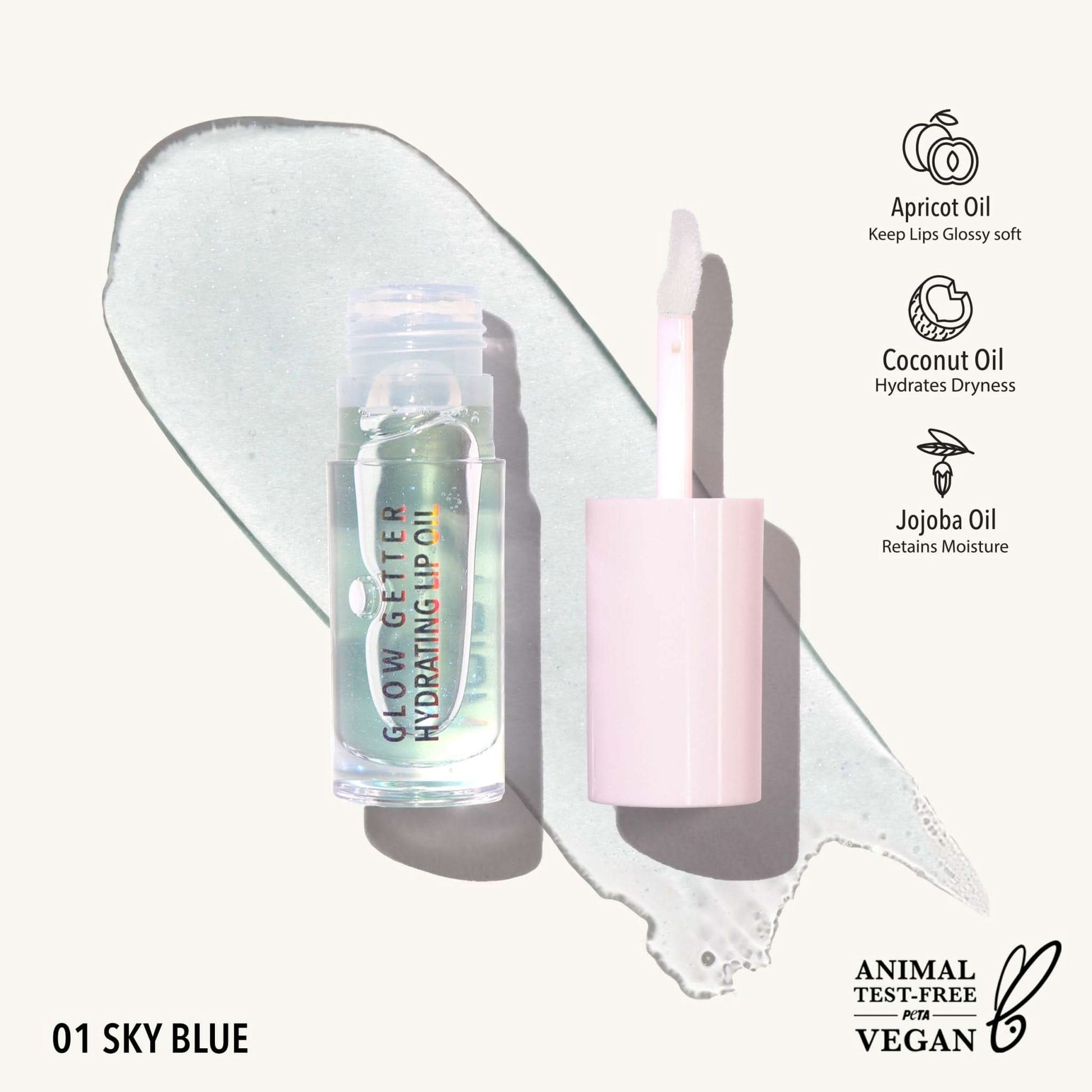 Blue Sky Glow Getter Hydrating Lip Oil - Purpose + Passion Boutique