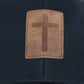 Blue/White Leather Cross Cap - Purpose + Passion Boutique