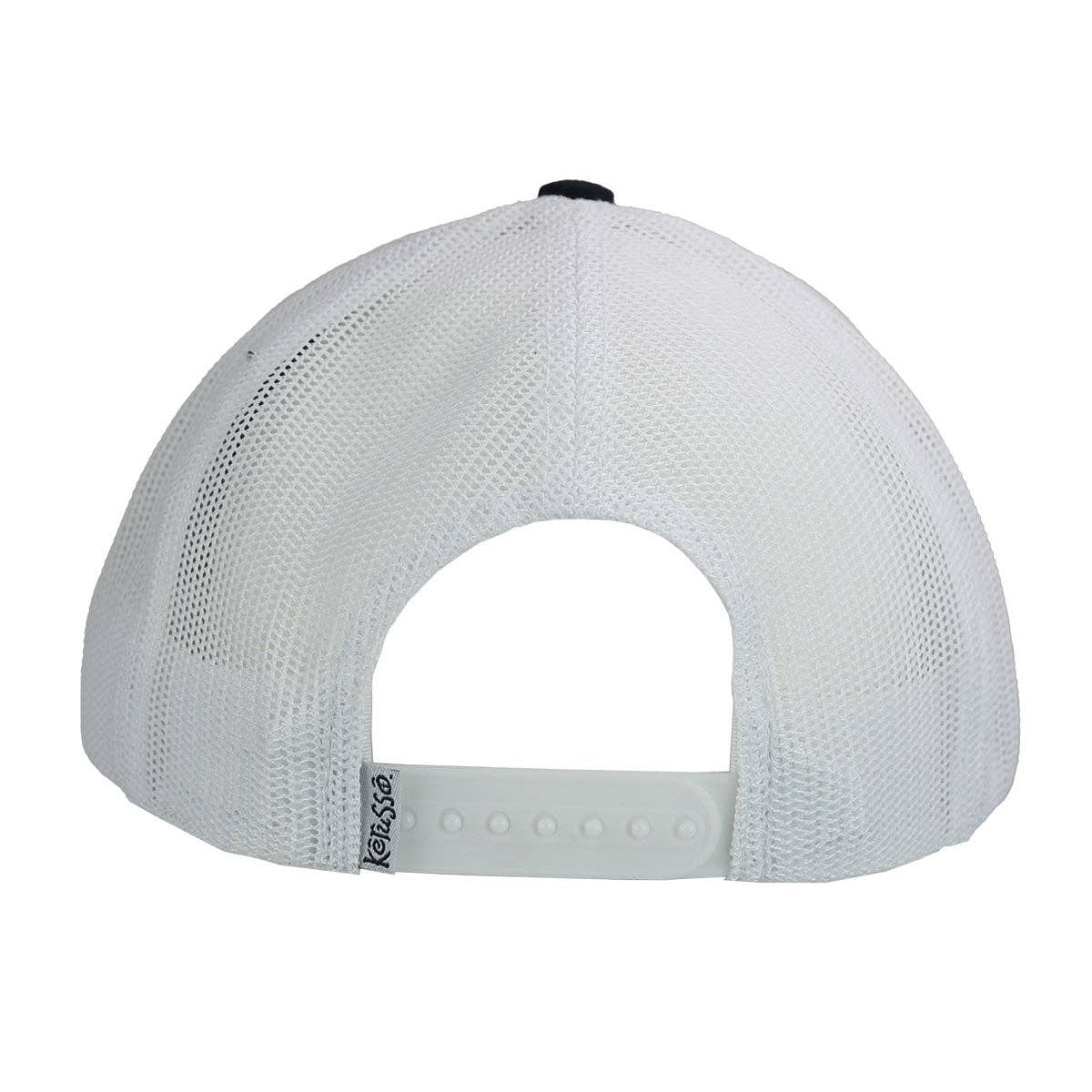 Blue/White Leather Cross Cap - Purpose + Passion Boutique