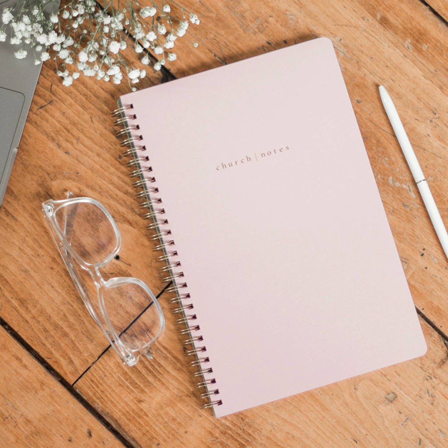 Blush Church Notes Bible Study Notebook - Purpose + Passion Boutique