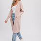 Blush Ribbed Open Front Cardigan - Purpose + Passion Boutique