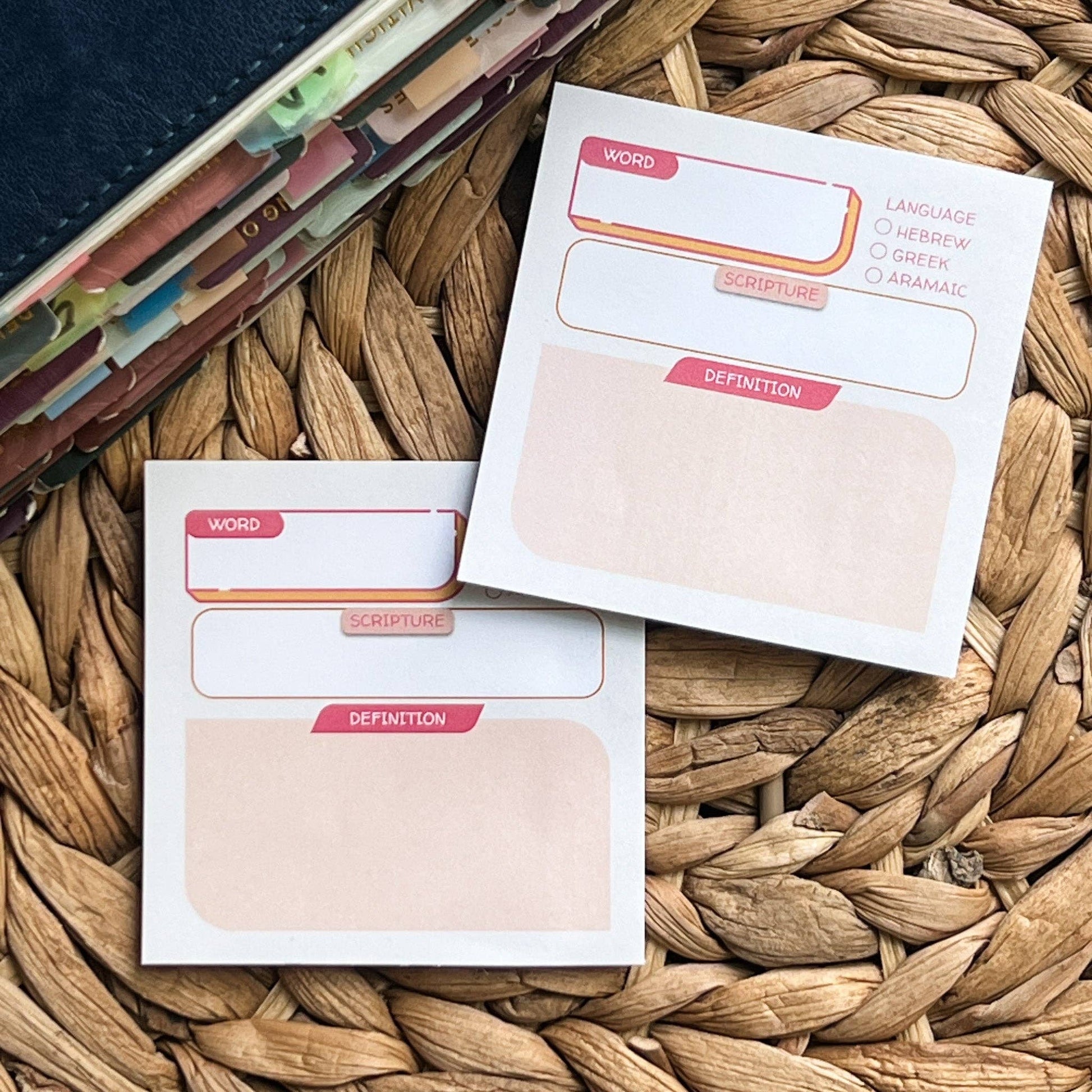 Boho Bible Study Sticky Note Set - Purpose + Passion Boutique