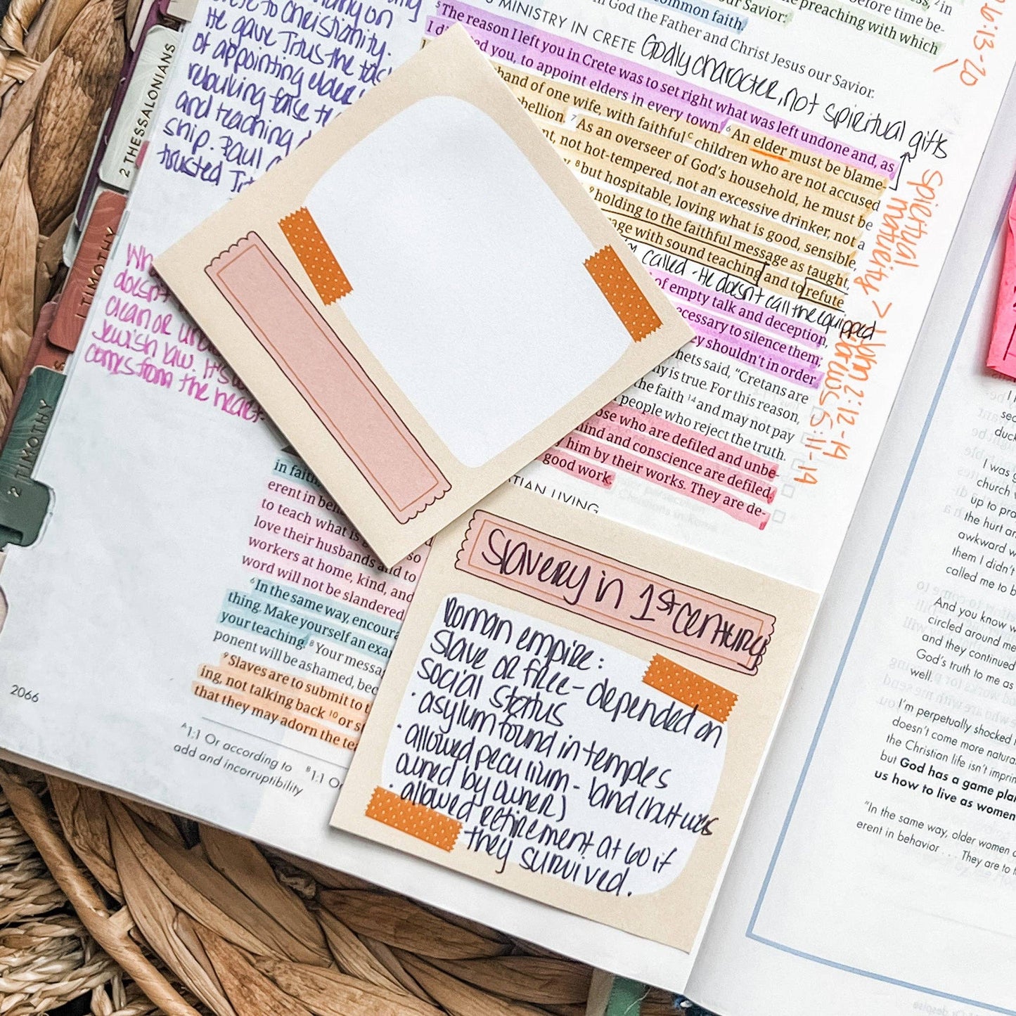Boho Bible Study Sticky Note Set - Purpose + Passion Boutique